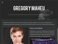 Tablet Screenshot of gregorymaheu.com